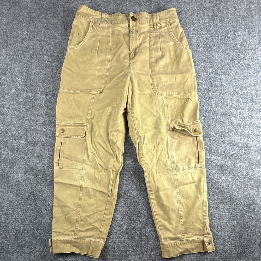 Knox Rose Khaki Tan Utility Cargo Pants Medium Lyocell Cotton Stretch